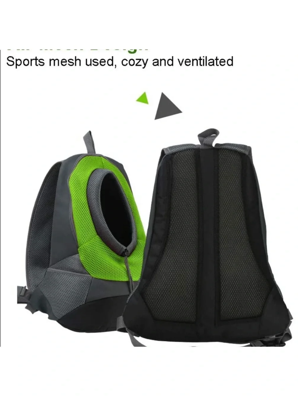 Pet Front Carrier Backpack Sling - Green